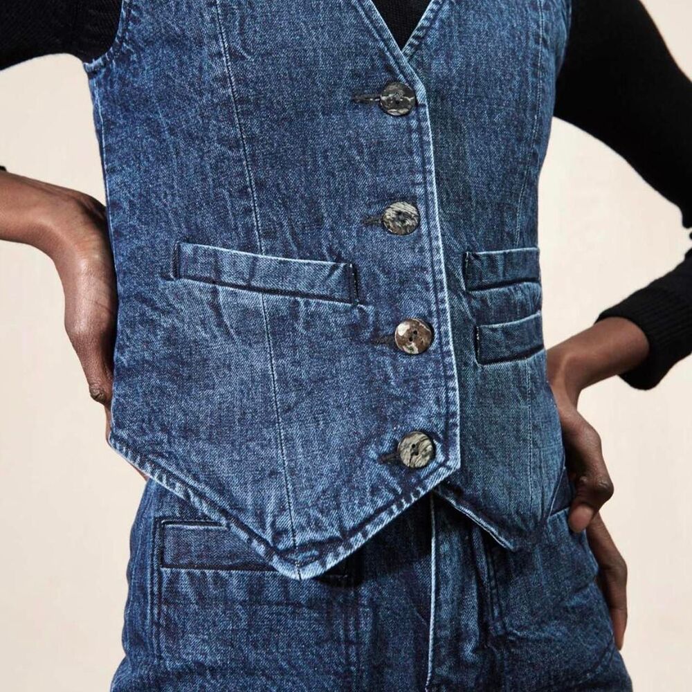Zara Women's Blue Gilet